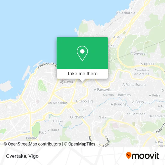 Overtake map