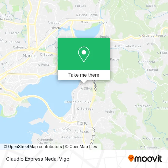 Claudio Express Neda map