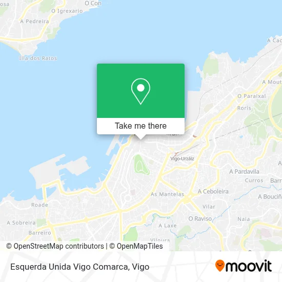 Esquerda Unida Vigo Comarca map