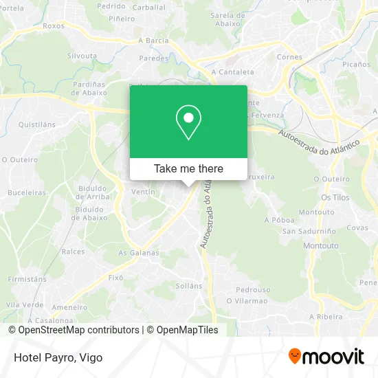 Hotel Payro map