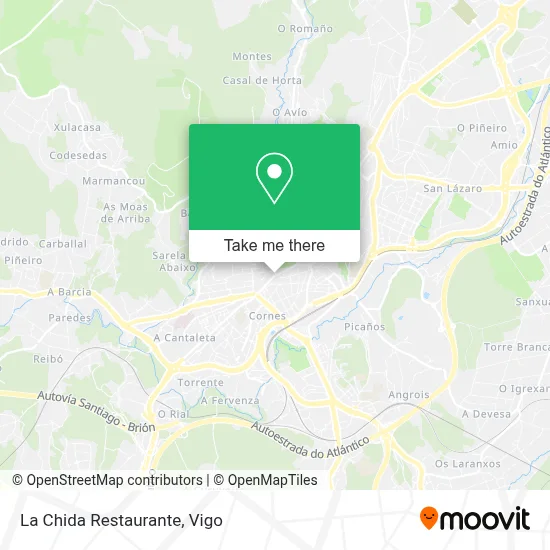 mapa La Chida Restaurante