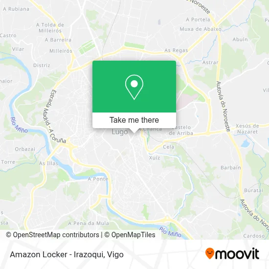 Amazon Locker - Irazoqui map