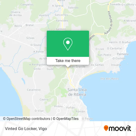 Vinted Go Locker map