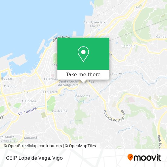 mapa CEIP Lope de Vega