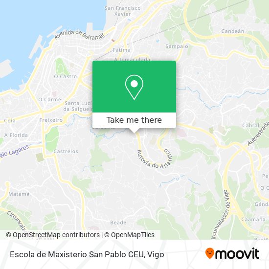 Escola de Maxisterio San Pablo CEU map