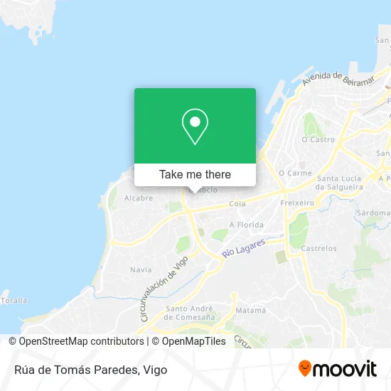 Rúa de Tomás Paredes map