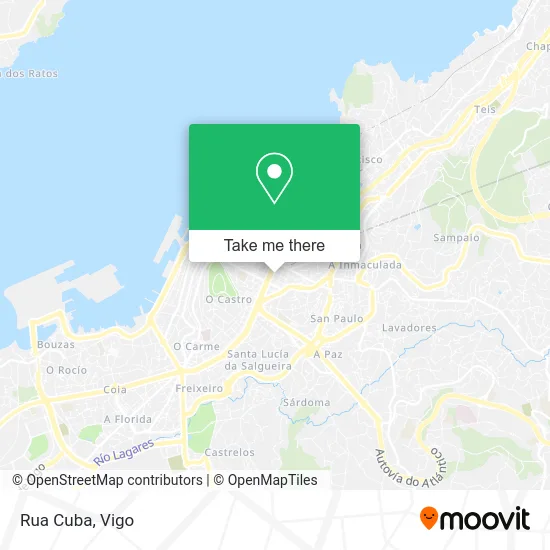 Rua Cuba map