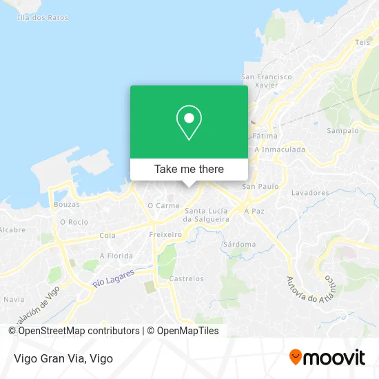 Vigo Gran Via map