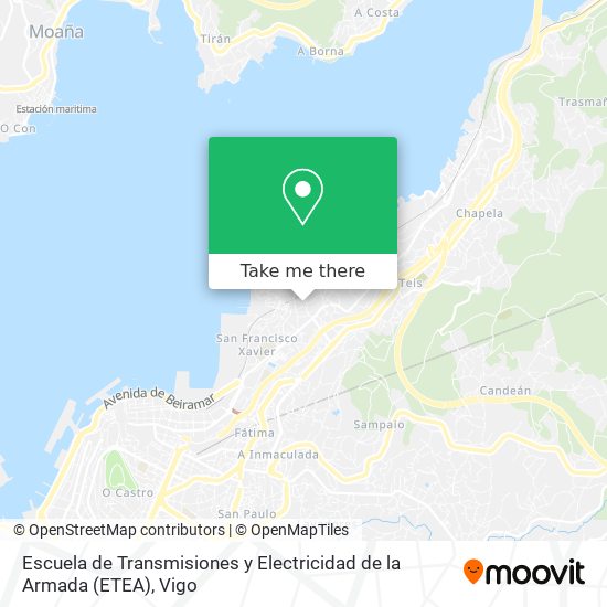Escuela de Transmisiones y Electricidad de la Armada (ETEA) map