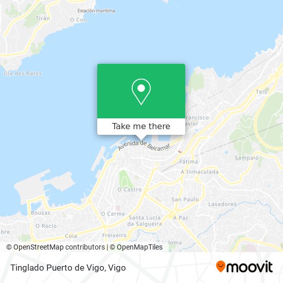 mapa Tinglado Puerto de Vigo