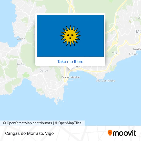 Cangas do Morrazo map