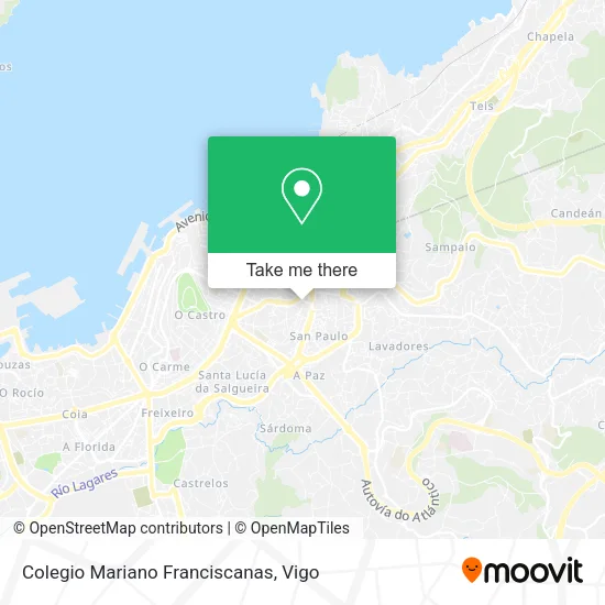 mapa Colegio Mariano Franciscanas