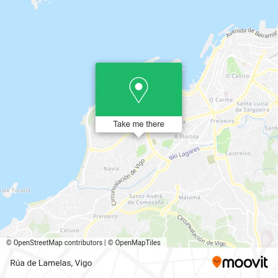 mapa Rúa de Lamelas