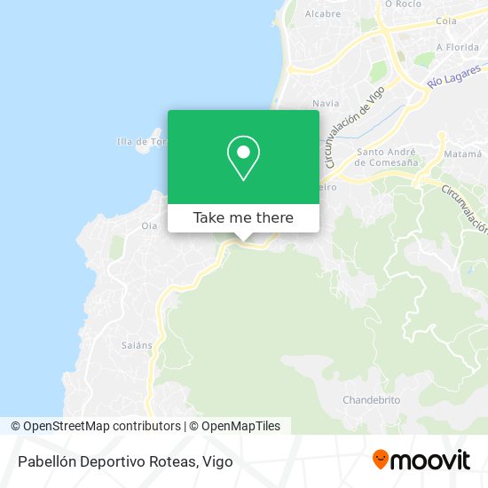 Pabellón Deportivo Roteas map