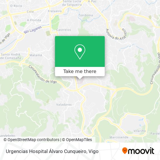 Urgencias Hospital Álvaro Cunqueiro map