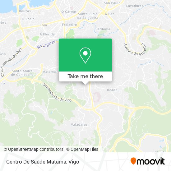 mapa Centro De Saúde Matamá