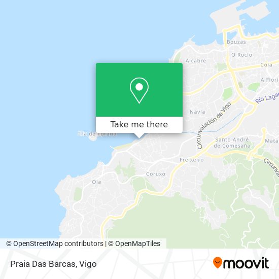 mapa Praia Das Barcas