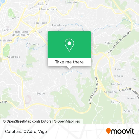 Cafeteria O'Adro map