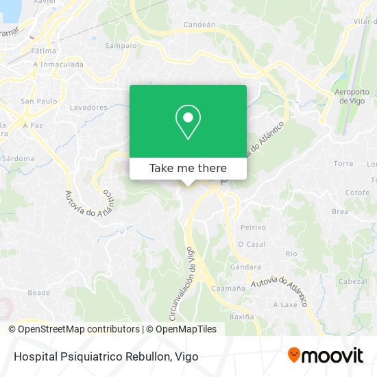 mapa Hospital Psiquiatrico Rebullon