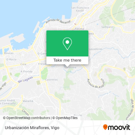 mapa Urbanización Miraflores