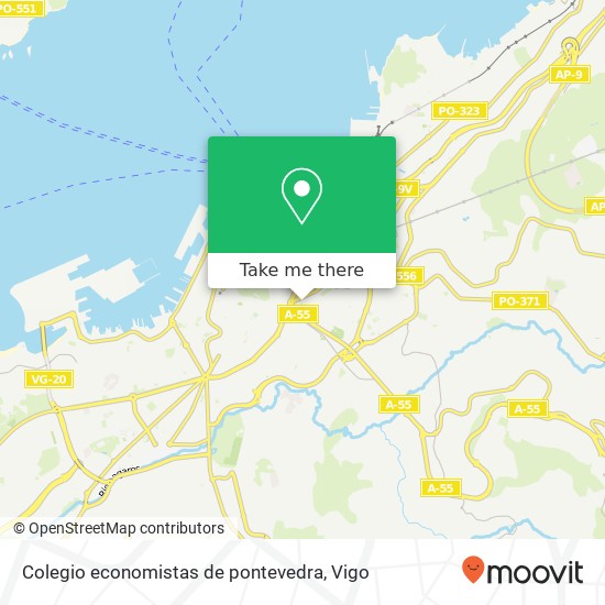 mapa Colegio economistas de pontevedra