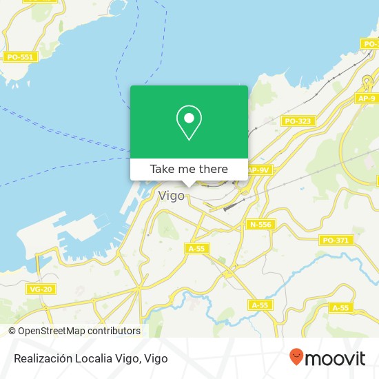 mapa Realización Localia Vigo