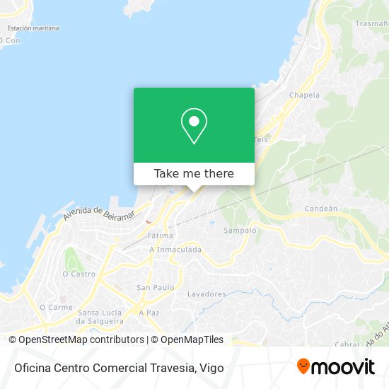 Oficina Centro Comercial Travesia map