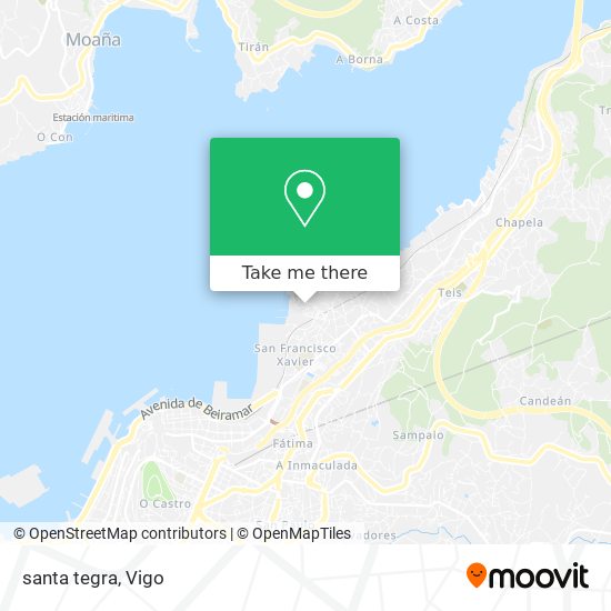 santa tegra map