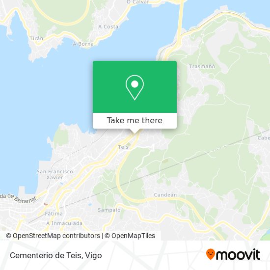 Cementerio de Teis map