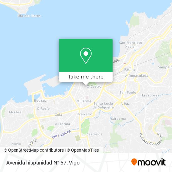 mapa Avenida hispanidad N° 57