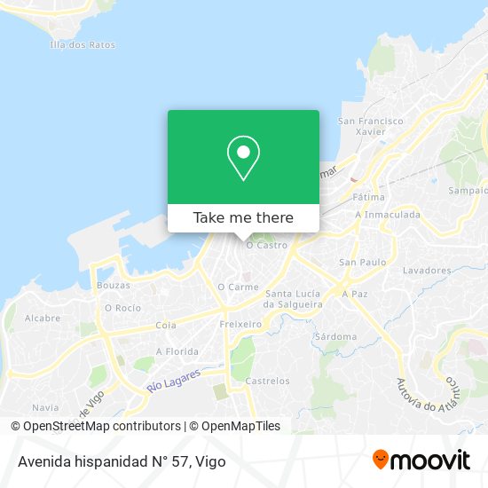 Avenida hispanidad N° 57 map
