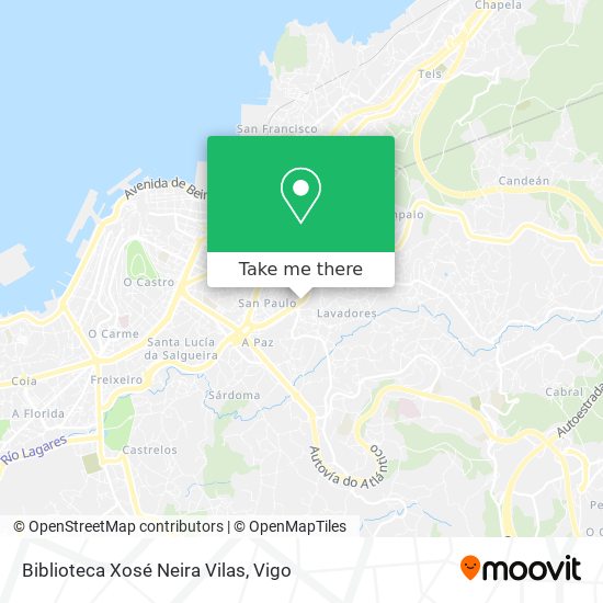 Biblioteca Xosé Neira Vilas map