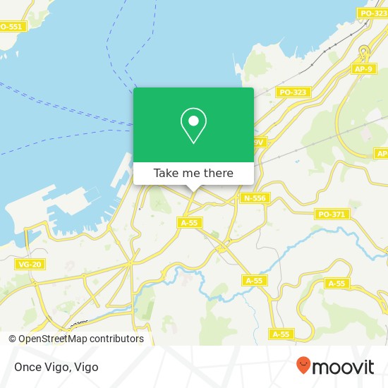 mapa Once Vigo