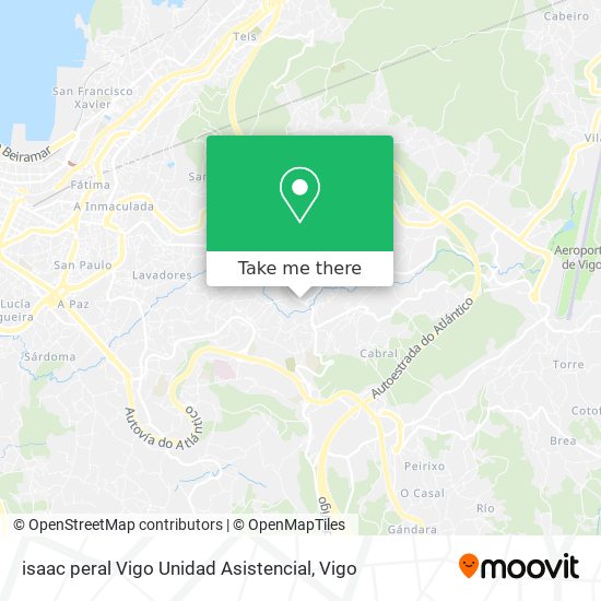 isaac peral Vigo Unidad Asistencial map