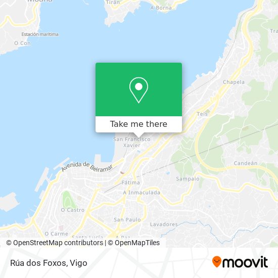 mapa Rúa dos Foxos