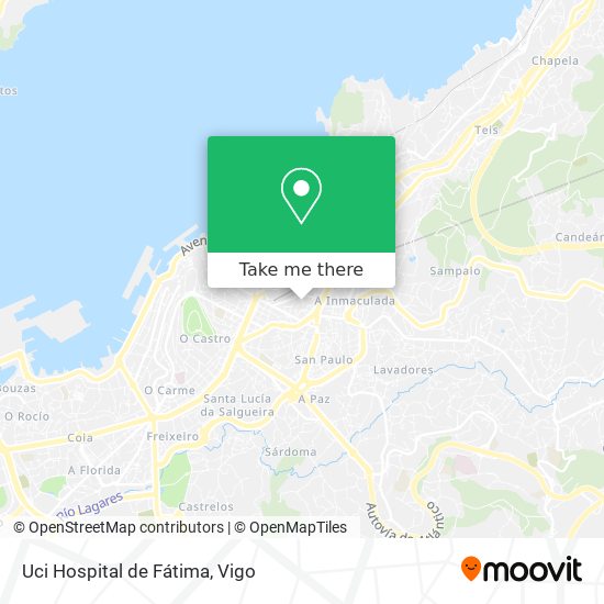 Uci Hospital de Fátima map