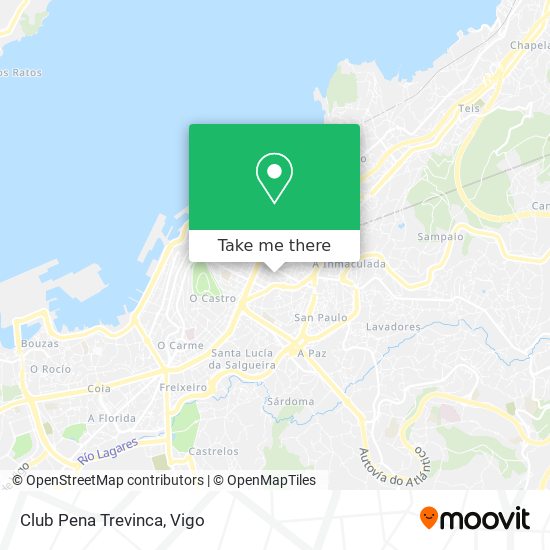 mapa Club Pena Trevinca