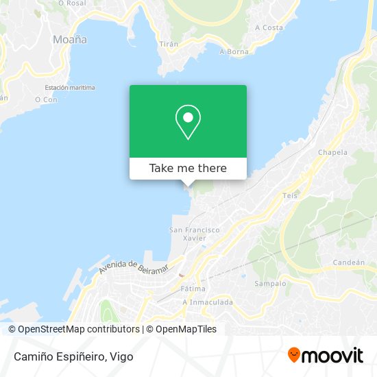 mapa Camiño Espiñeiro