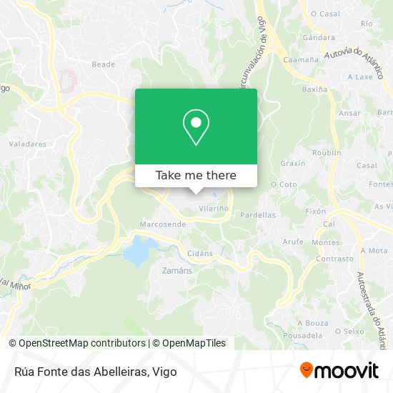 Rúa Fonte das Abelleiras map