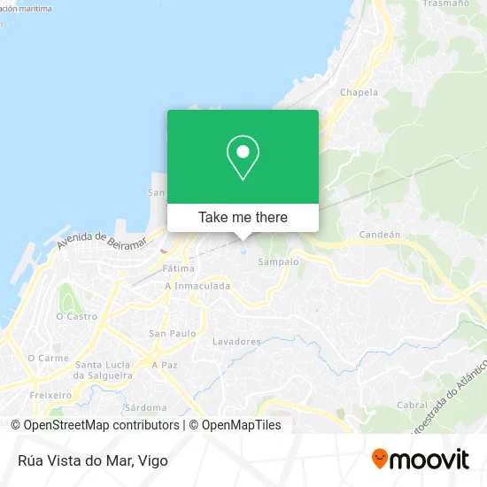 Rúa Vista do Mar map