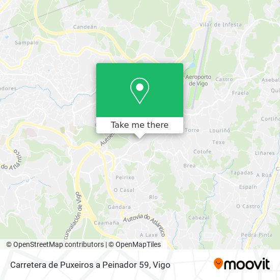 mapa Carretera de Puxeiros a Peinador 59