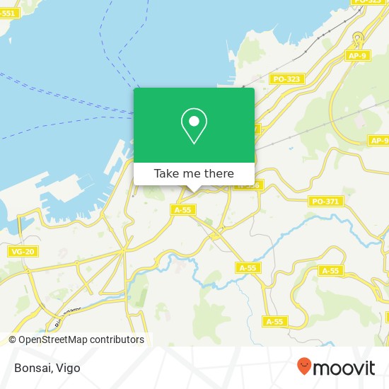 mapa Bonsai, Rúa de Pizarro, 29 36204 Casablanca Vigo