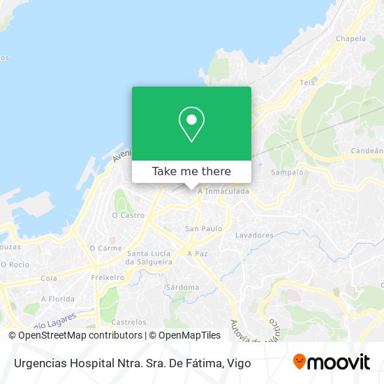 mapa Urgencias Hospital Ntra. Sra. De Fátima