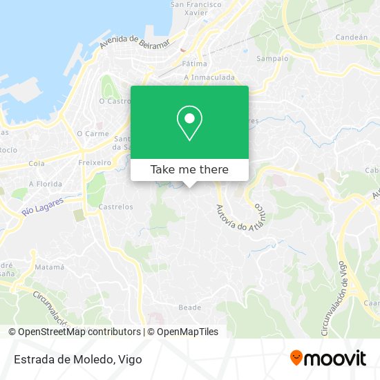 Estrada de Moledo map