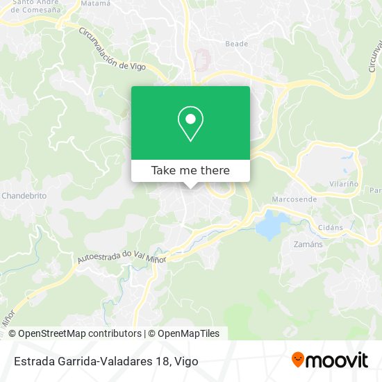 mapa Estrada Garrida-Valadares 18