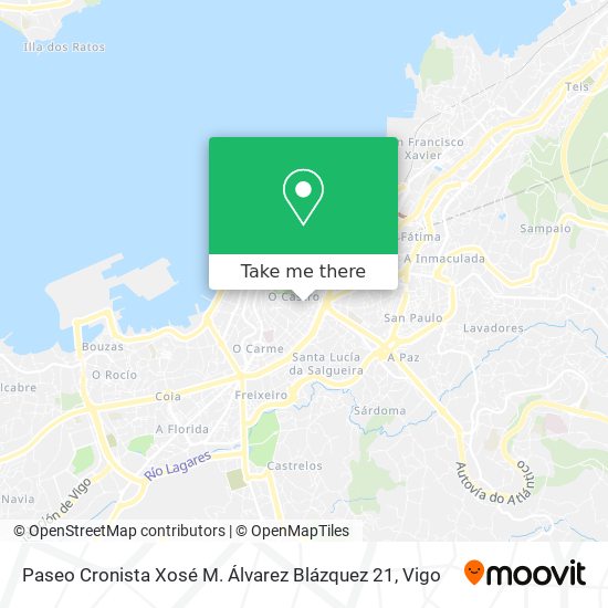 Paseo Cronista Xosé M. Álvarez Blázquez 21 map