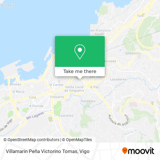 Villamarin Peña Victorino Tomas map