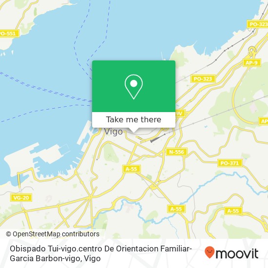 mapa Obispado Tui-vigo.centro De Orientacion Familiar- Garcia Barbon-vigo