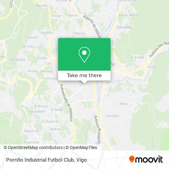 Porriño Industrial Futbol Club map