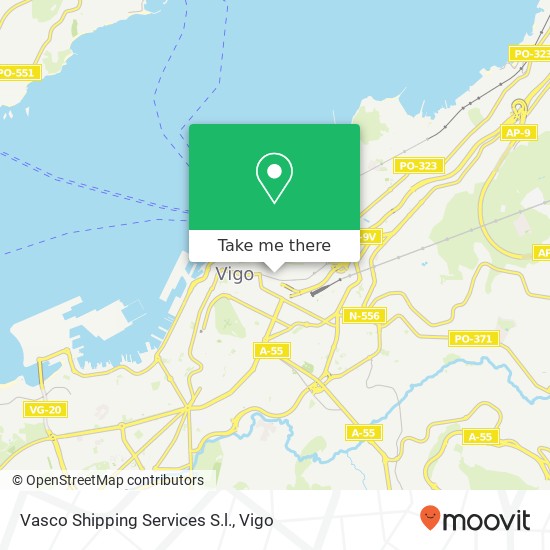 mapa Vasco Shipping Services S.l.